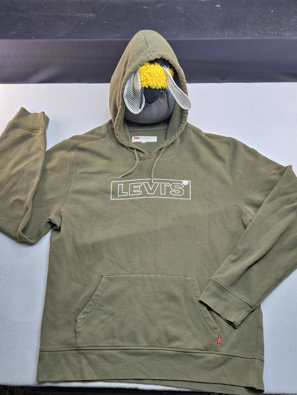 Levi's Olive Green Logo Pullover Hoodie